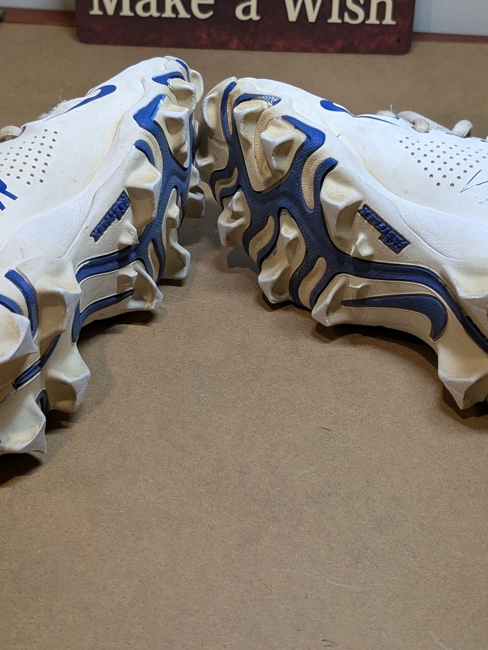 Nike Vapor Ultrafly Keystone Baseball Cleats Blue/White Molded Studs 2.5 M - Picture 5 of 6